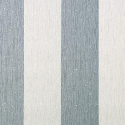 B&Q -  Crystal Stripe Wallpaper Silver Ivory Glitter Sparkle Striped Textured Vinyl - Image 5