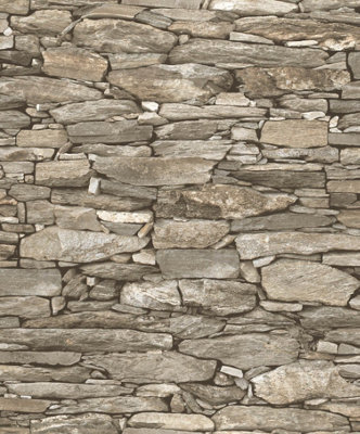 Debona Brick Effect Beige Wallpaper 1282 from B&Q