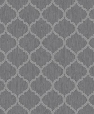 Debona Crystal Trellis Silver Wallpaper 8897 from B&Q