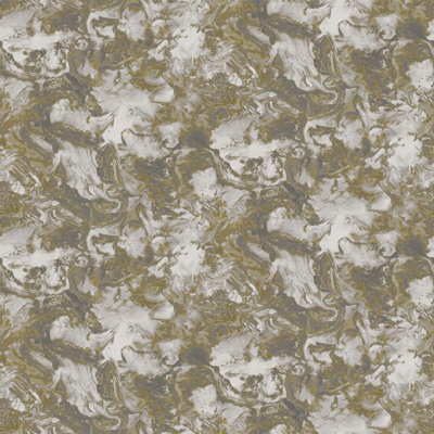 Debona Liquid Marble Grey & Gold Wallpaper 6364 from B&Q
