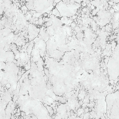 Debona Athena Marble Effect Plain Glitter Metallic Wallpaper 4023 Grey