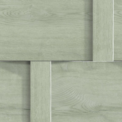 Harrow Weave Wood Panel Wallpaper Sage Green World Of Wallpaper 3106 from B&Q