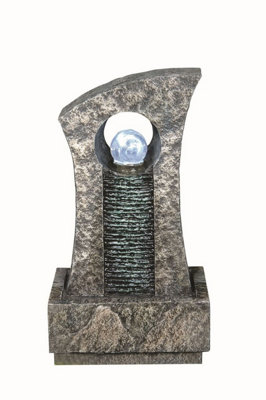 Outdoor Living UK Aqua Creations Ripple Effect Crystal Ball Mains Plugin Powered Water Feature from B&Q