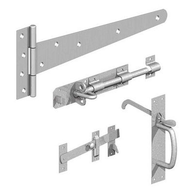 Gatemate Galvanised Side Gate Kit Suffolk Latch from B&Q