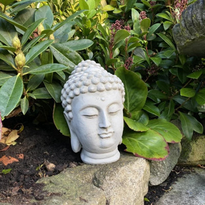 Small Temple Buddha Head Ornament from B&Q