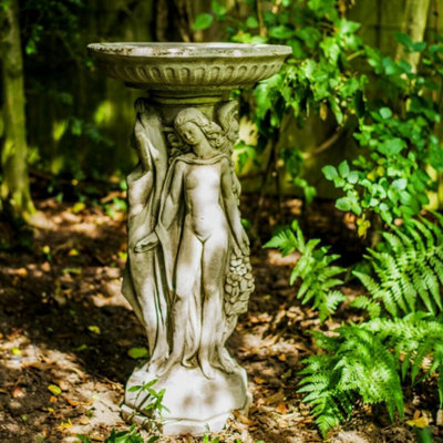  - Three Graces Design Birdbath Statuary