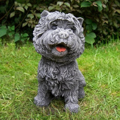 Small Westie Terrier Stone Cast Dog Ornament from B&Q