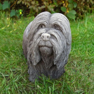  - Dougal' Skye Terrier Stone Cast Dog Ornament