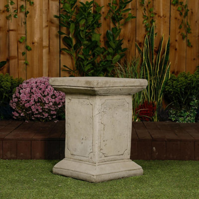 Extra Large Oval Antique Garden Urn And Plinth from B&Q