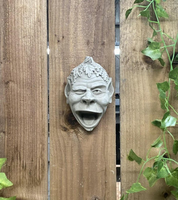 Stone Cast Cheeky Winking Sprite Garden Plaque from B&Q