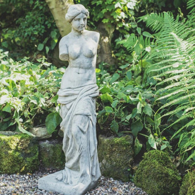 Medium Venus Style Classic Stone Cast Garden Ornament Statuary from B&Q