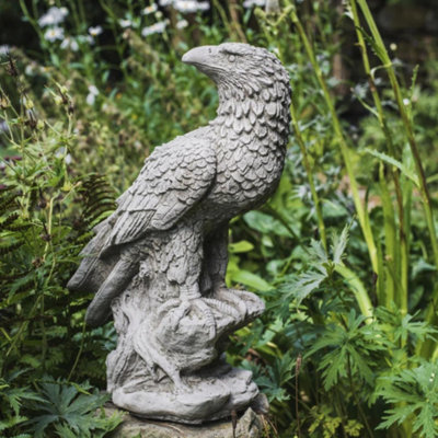 Majestic Stone Cast Eagle Ornament from B&Q