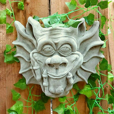 Delightful Stone Cast Thinking Gargoyle Ornament from B&Q