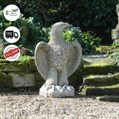 Stone Cast Giant Eagle  Statue from B&Q