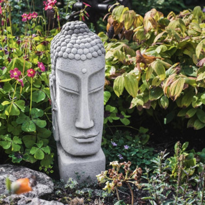 Traditional Temple Buddha Head Statue from B&Q