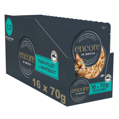 B&Q - 16 X 70G  100% Natural Cat Pouch Tuna Fillet With Whitebait - Image 7