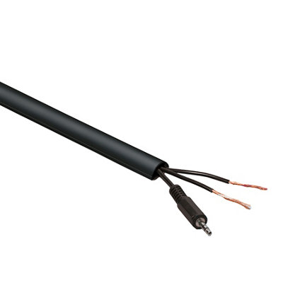 D-Line Black Semi-Circle Trunking Length 2M from B&Q