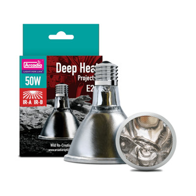 Arcadia Deep Heat Projector Lamp 50W from B&Q