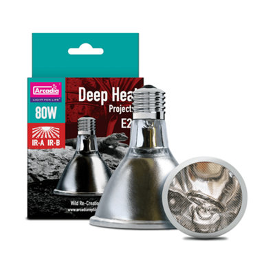 Arcadia Deep Heat Projector Lamp 80W from B&Q
