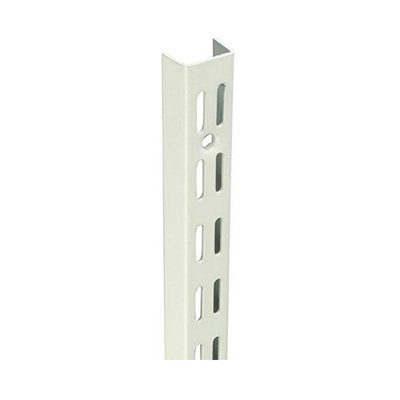 B&Q -  White Twin Slot Uprights 170mm