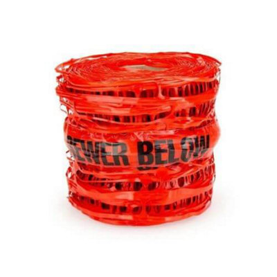 PBSL Group Detectable Underground Warning MeshSewer Pipe 230mm X 100Mtr from B&Q
