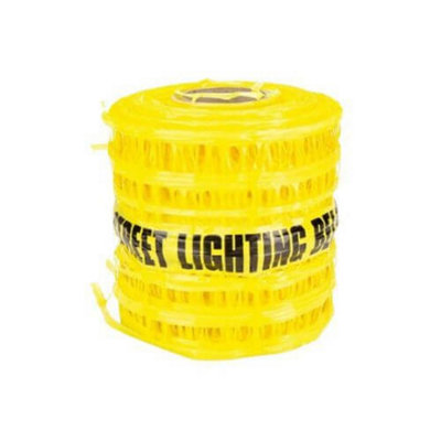 PBSL Group Detectable Underground Warning MeshStreet Lighting Cable 230mm X 100Mtr from B&Q