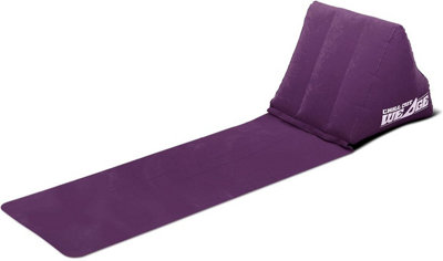 CKB LTD Purple Chill Out Wedge Inflatable Beach Festival Camping Lounger Back Pillow Cushion Chair from B&Q