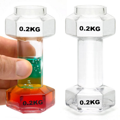 CKB Ltd Dumbbell Shot Glasses Gym Novelty Glassware Pack Of 2 60Ml from B&Q