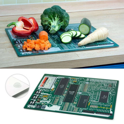 Ckb Ltd Computer Motherboard Technology Glass Chopping Board Kitchen Worktop Saver