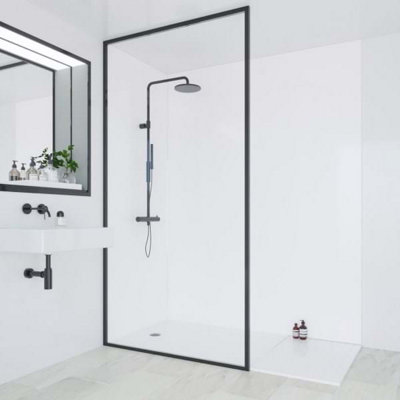 B&Q -  Classic Collection Natural White Hydro-Lock T&g Wall Panel 2400mm X 1200mm G85