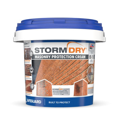 Stormdry Masonry Waterproofing Cream (3L) 25-Year Bba Approved Exterior BrickStoneConcreteStoneMortarSandstone Sealer from B&Q