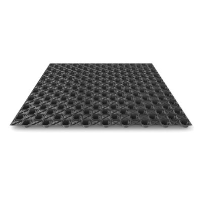 Oldroyd Xv Cavity Drain Membrane - 2 X 20M - Drainage Layer For Waterproofing And Radon Protection Black