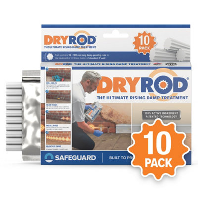 Dryrod Damp Proofing Rods DPC (10 Pack) - Coverage 1.2m - BBA-Approved | Stronger Than DPC Injection Creams.BBA Approved Rising Damp Treatment in Walls. - Image 5