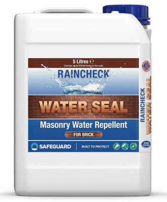 Raincheck Water Seal 5 LitreBreathableClear Exterior BrickStoneMortar & Concrete Sealer from B&Q