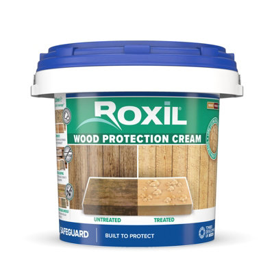 Roxil (3L) Wood Protection Cream - Clear - Wood Waterproofing Sealer. Preserves Outdoor Wood: Fences, Decking, Furniture, Sheds - Image 4