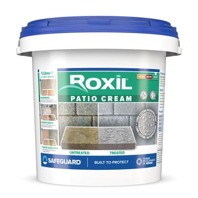 B&Q -  Patio Sealer Cream10 Year Weatherproofing SealantHigh-Strength Block Paving And Patio Seal5 Litre