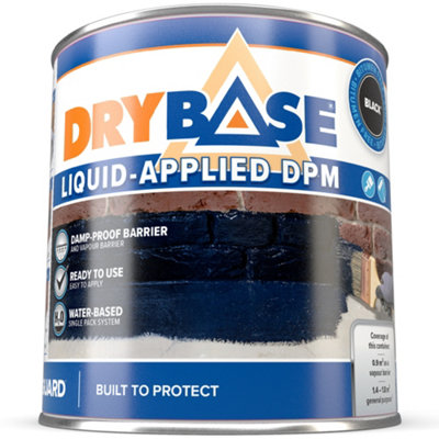 B&Q -  Liquid Damp Proof Membrane (1 LBlack)Damp Proof Paint For Interior Walls And Floors. Waterproof Paint. - Image 3