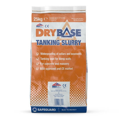 B&Q -  Bba Tanking Slurry 25KgBba Approved Waterproofing Cement For WallsBasementsPondsReservoirs