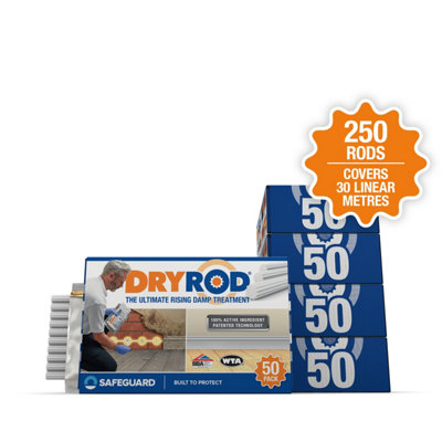 B&Q -  Damp Proofing Rods (250 Pack)Bba-Approved Rising Damp TreatmentStronger Than Dpc Injection Creams. Coverage 30M