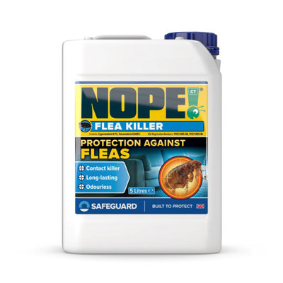 B&Q - NOPE! Nope Flea Killer (5 Litre) For The HomeFast-ActingOdourless & Non-Staining. Indoor & Outdoor Flea Killer