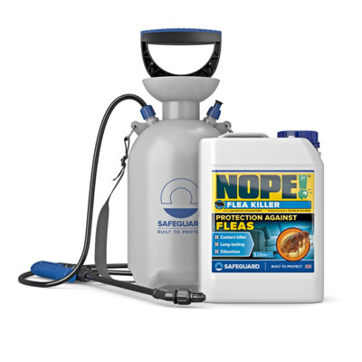 B&Q - NOPE! Nope Cp Flea Spray (5L & Sprayer) For The HomeFast-ActingOdourless & Non-Staining. Indoor & Outdoor Flea Killer