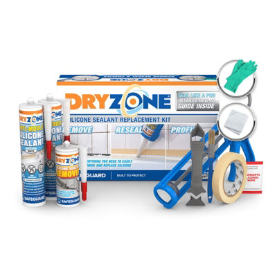 B&Q -  Silicone Sealant Replacement Kit (Anti Mould)Complete Kit For Professional Looking Joints In Kitchen And Bathroom
