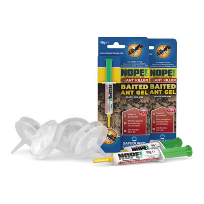 NOPE! Nope Refillable Bait Station X 4 Pack And Syringe X 2 Pack from B&Q