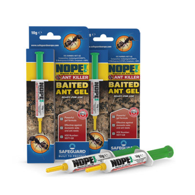 NOPE! Nope Ant Killer Syringe (2X10G) Baited Ant Gel Indoor & Outdoor Total Nest/s Eradication. Zero Mess & Refillable. from B&Q