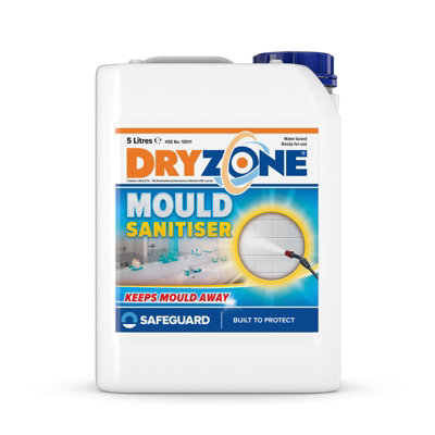 Dryzone Mould Sanitiser (5L)Powerful Biocidal Cleaner For Mould & Biological Growth For WallsKitchenBathrooms & Interiors from B&Q