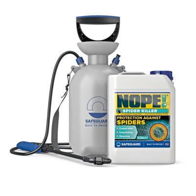 Nope! Nope Spider Killer Spray - 5L & Sprayer - Contact Killer For All Types Of Spiders. Odourless, For Indoor And Outdoor Use