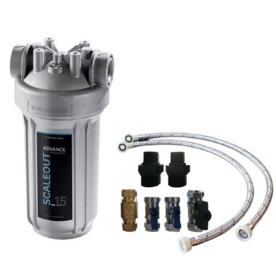 Monarch Scaleout Advance Sa-15 Water Softener Alternative + Hoses + 15mm Kit from B&Q