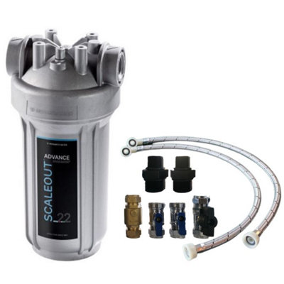 Monarch Scaleout Advance Sa-22 Water Softener Alternative + Hoses + 22mm Kit from B&Q
