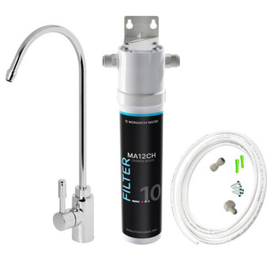 Monarch Ma12Ch Drinking Water Filter System + Tap + 3/8 Filter Tubing from B&Q