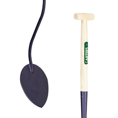 PegdevPdl Carters Turf Lifter Lifting IronTraditional Wood Handle Lawn Grass Spade. 48'' Ash Shaped T Handle from B&Q